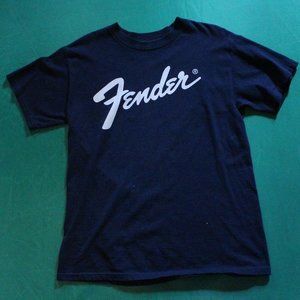 Fender Navy Blue Medium Cotton T Shirt